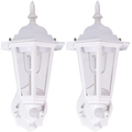 Maxsa Innovations White Outdoor Wall Sconces, PK 2 49719 - 2 pack